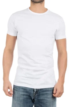 Best Alan Red Derby t-shirt wit effen katoen 5-pack