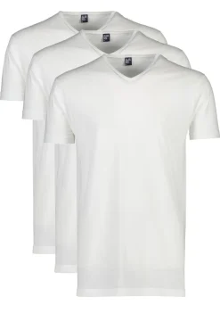 Best 3-pack Vermont t-shirt wit effen katoen Ondershirts|T-Shirts