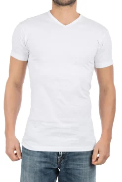 Best 3-pack Vermont t-shirt wit effen katoen Ondershirts|T-Shirts