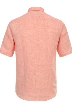 Best Casa Moda overhemd korte mouw wijde fit rood