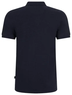 Best Bavone poloshirt melange gemeleerd katoen Poloshirts Korte Mouw