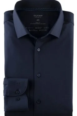 Best Donkerblauw business overhemd Level Five extra slim fit katoen Lange Mouw Overhemden|Zakelijke Overhemden