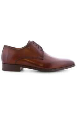 Best nette schoenen bruin effen leer hoger model Veterschoenen|Nette Schoenen