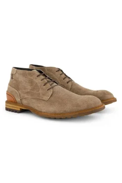 Best Floris van Bommel nette schoenen Crepi hoog bruin textuur