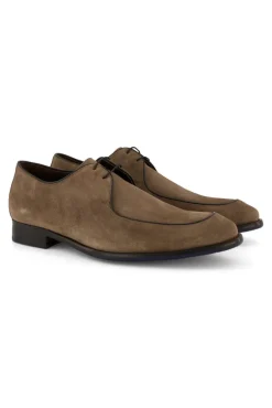 Best nette schoenen bruin effen leer Veterschoenen|Nette Schoenen