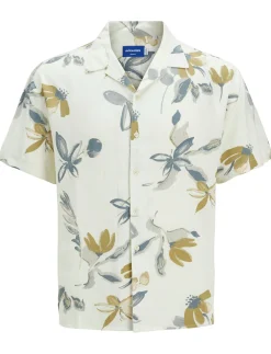 Best Cloud Dancer casual overhemd korte mouw wit Korte Mouw Overhemden|Casual Overhemden