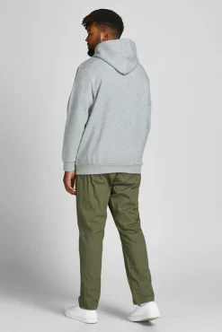 Clearance Jack & Jones hoodie Plus Size grijs met opdruk