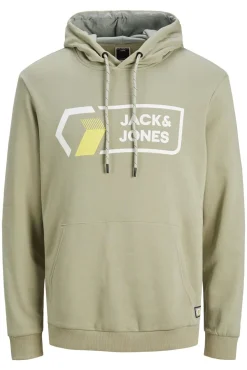 Clearance Jack & Jones Plus Size trui met capuchon lichtgroen