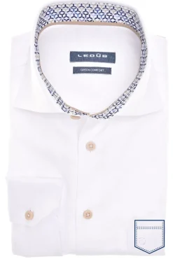 Best business overhemd Modern Fit New normale fit wit effen katoen wide spread boord Lange Mouw Overhemden|Zakelijke Overhemden