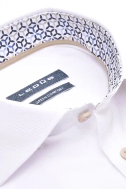Best business overhemd Modern Fit New normale fit wit effen katoen wide spread boord Lange Mouw Overhemden|Zakelijke Overhemden