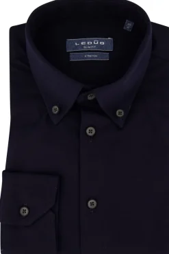 Best business overhemd slim fit donkerblauw Lange Mouw Overhemden|Casual Overhemden
