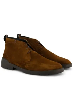 Clearance Floris van Bommel Leren nette schoenen bruin uni