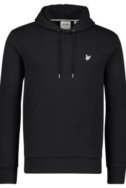 Clearance Hoodie zwart effen katoen slim fit Hoodies|Sweaters