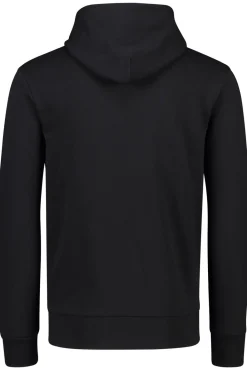 Clearance Hoodie zwart effen katoen slim fit Hoodies|Sweaters