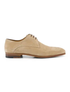 Best veterschoenen beige effen leer Nette Schoenen|Veterschoenen
