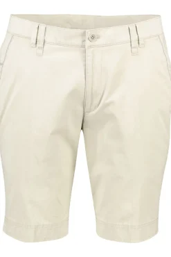 Best korte broek beige effen katoen Korte Broeken|Katoenen Broeken