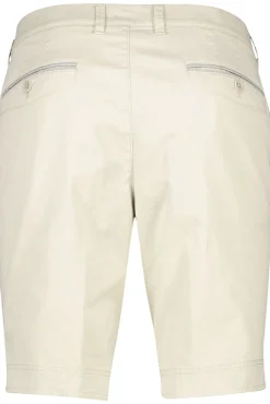 Best korte broek beige effen katoen Korte Broeken|Katoenen Broeken