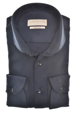 Best Overhemd stretch blauw Tailored Fit Lange Mouw Overhemden|Zakelijke Overhemden
