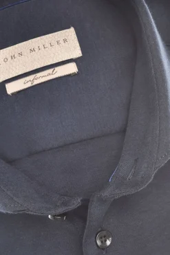 Best Overhemd stretch blauw Tailored Fit Lange Mouw Overhemden|Zakelijke Overhemden