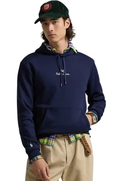 Clearance Polo Ralph Lauren Hoodie donkerblauw effen katoen