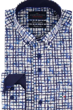 Best blauw overhemd regular fit Lange Mouw Overhemden|Casual Overhemden